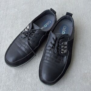 Gatsby Oxford Orthopedic Leather Lace Up Dress Shoes Comfort Men's Size 10